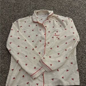 Cherry Print Pajama Set